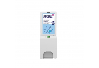 [ORIGINAL FACTORY & MASS PRODUCTION]21.5 inch digital signage hospital Automatic hand sanitizer auto Dispenser by Sensor